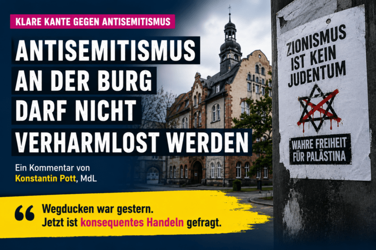 Antisemitismus an der Burg Giebichenstein darf nicht länger verharmlost werden